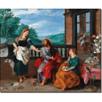 Христос в доме Марфы и Марии. Брейгель, Ян (младший)