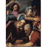 Изгнание торговцев из храма. Рембрандт, Харменс ван Рейн