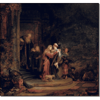 Встреча Марии и Елизаветы. Рембрандт, Харменс ван Рейн