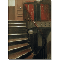 Лестница в доме 48 по Лилльской улице в Париже. Хоппер, Эдвард