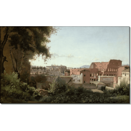 Вид на Колизей от садов Фарнезе. Коро, Жан-Батист Камиль