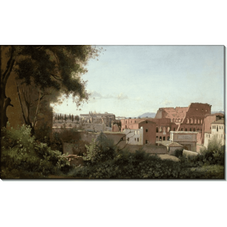Вид на Колизей от садов Фарнезе. Коро, Жан-Батист Камиль 