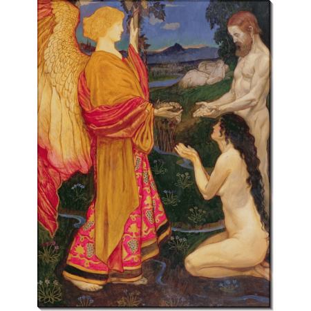 Адам и Ева в Эдемском саду. Шоу, Джон Байем Листон 