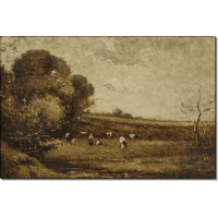 Пейзаж с пастухами и стадом коров. Дюпре, Жюль