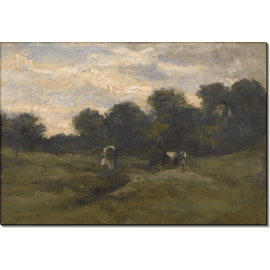 Коровы на лугу (Plain with Two Cows), 1883. Гог, Винсент ван