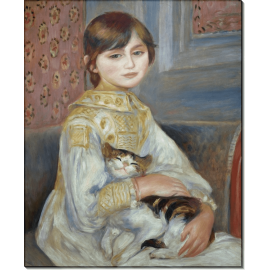 Портрет Жюли Мане (Девочка с кошкой). Ренуар, Пьер Огюст