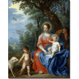 Святое Семейство с маленьким Иоанном Крестителем и агнцем. Брейгель, Ян (младший)