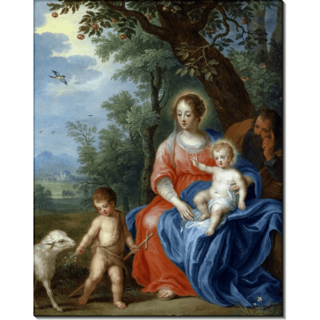 Святое Семейство с маленьким Иоанном Крестителем и агнцем. Брейгель, Ян (младший) 