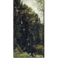 Лесной пейзаж с прудом. Добиньи, Шарль-Франсуа