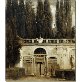 Вид на сад виллы Медичи в Риме. Веласкес, Диего