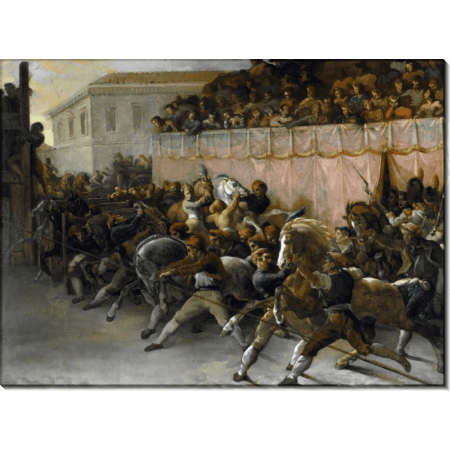Скачки диких лошадей в Древнем Риме. Жерико, Теодор Жан Луи Андре 