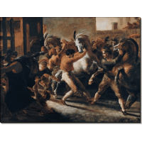 Скачки диких лошадей в Древнем Риме. Жерико, Теодор Жан Луи Андре
