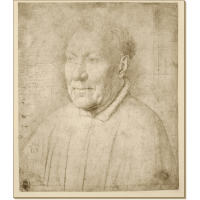 Набросок к портрету кардинала Никколо Альбергати. Эйк, Ян ван