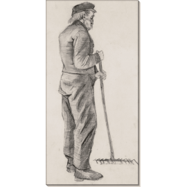 Человек с граблями (Almshouse Man Raking), 1882. Гог, Винсент ван