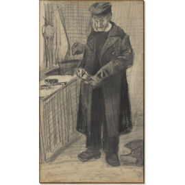 Мужчина чистит сапог  (Man Polishing a Boot), 1882. Гог, Винсент ван