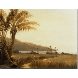 Картина «Пальмы у моря». Писсарро, Камиль