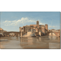 Остров и мост святого Варфоломея, Рим. Коро, Жан-Батист Камиль