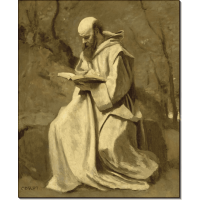 Читающий монах в белом. Коро, Жан-Батист Камиль