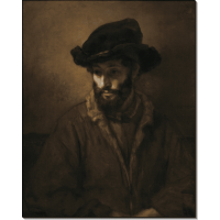 Бородатый мужчина в шляпе. Рембрандт, Харменс ван Рейн