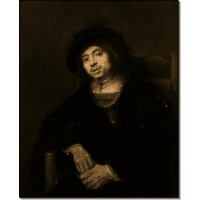 Портрет молодого человека в кресле. Рембрандт, Харменс ван Рейн