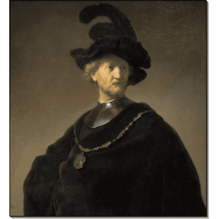 Портрет мужчины в черном берете. Рембрандт, Харменс ван Рейн 