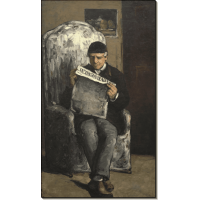 Отец художника, читающий газету События. Сезанн, Поль