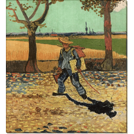 Автопортрет. Художник идет работать (Self Portrait on the Road to Tarascon (The Painter on His Way to Work)), 1888. Гог, Винсент ван