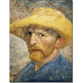 Автопортрет в соломенной шляпе (Self Portrait with Straw Hat), 1887 02. Гог, Винсент ван
