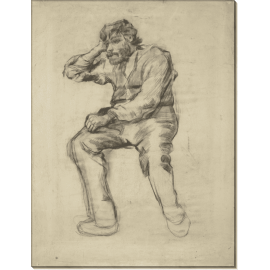 Сидящий мужчина с бородой (Seated Man with a Beard), 1886. Гог, Винсент ван