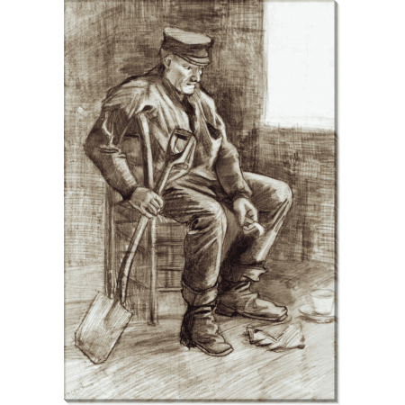 Отдыхающий человек с лопатой (Man with a Spade Resting), 1882. Гог, Винсент ван 