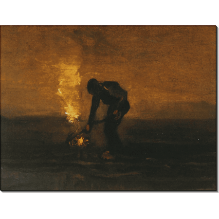 Крестьянин, сжигающий сорняки (Peasant Burning Weeds), 1883. Гог, Винсент ван 