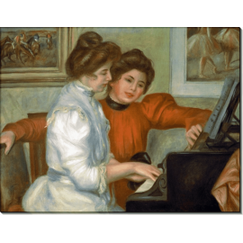 Урок музыки (Ивон и Кристин Лероль за пианино). Ренуар, Пьер Огюст