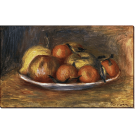 Натюрморт с мандаринами, яблоками и лимоном. Ренуар, Пьер Огюст