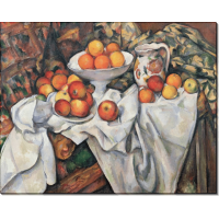 Натюрморт с яблоками и апельсинами. Сезанн, Поль
