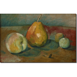 Натюрморт с грушами и зелеными яблоками. Сезанн, Поль