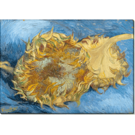 Два срезанных подсолнуха (Still Life with Two Sunflowers), 1887. Гог, Винсент ван