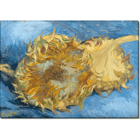 Два срезанных подсолнуха (Still Life with Two Sunflowers), 1887. Гог, Винсент ван 