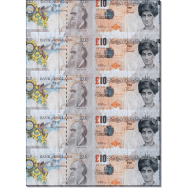 Фальшивые £ 10 с изображением леди Ди. Бэнкси
