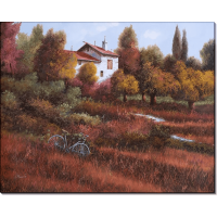 Пейзаж с велосипедом. Борелли, Гвидо (20 век)