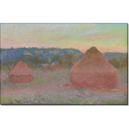 Стога пшеницы, осень, конец дня. Моне, Клод 