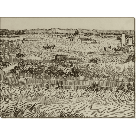 Урожай (для Эмиля Бернара) (Harvest (for Emile Bernard)), 1888. Гог, Винсент ван 
