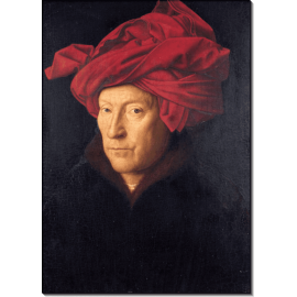 Ян ван Эйк, «Портрет мужчины в красном тюрбане (Автопортрет?)», 1433 г.. Эйк, Ян ван