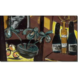 Картина Натюрморт с орхидеями и бутылками. Бекман, Макс