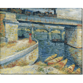 Мост над Сеной в Аньер (Bridges across the Seine at Asnieres), 1887. Гог, Винсент ван