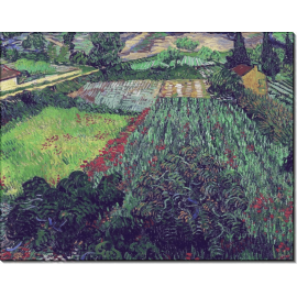 Поле с маками (Field with Poppies), 1889. Гог, Винсент ван