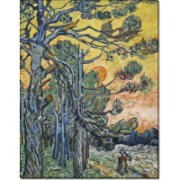 Сосны на фоне вечернего неба (Pine Trees against an Evening Sky), 1889. Гог, Винсент ван
