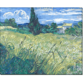 Зеленое пшеничное поле с кипарисом (Green Wheat Field with Cypress), 1889. Гог, Винсент ван