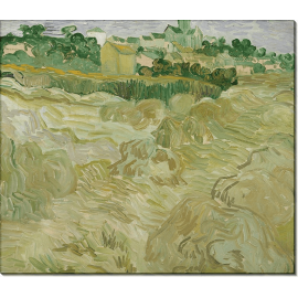 Пшеничные поля и Овер на заднем плане (Wheat Fields with Auvers in the Background), 1890. Гог, Винсент ван