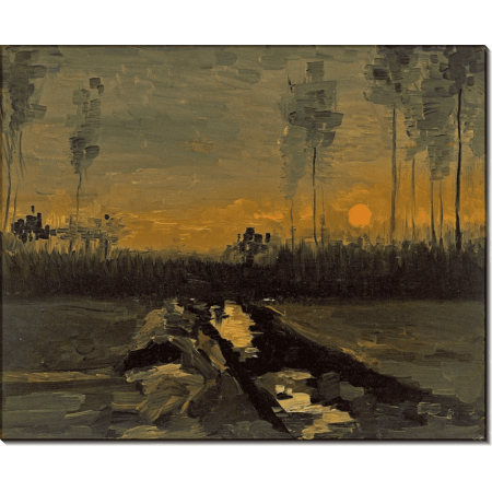 Сумеречный пейзаж (Landscape at Dusk), 1885. Гог, Винсент ван 