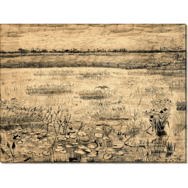 Болото с водяными лилиями (A Marsh with Water Lillies), 1881. Гог, Винсент ван